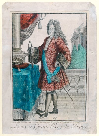 Ludwig XIV. (1638-1715) König von Frankreich, 1695 von Jean Baptiste Bonnart